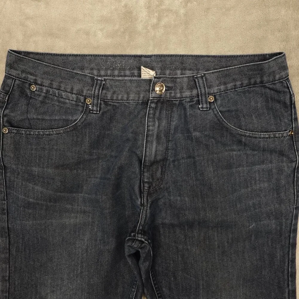 PD&C jeans straight‎ leg men's 36x32 dark wash blue paper denim and cloth